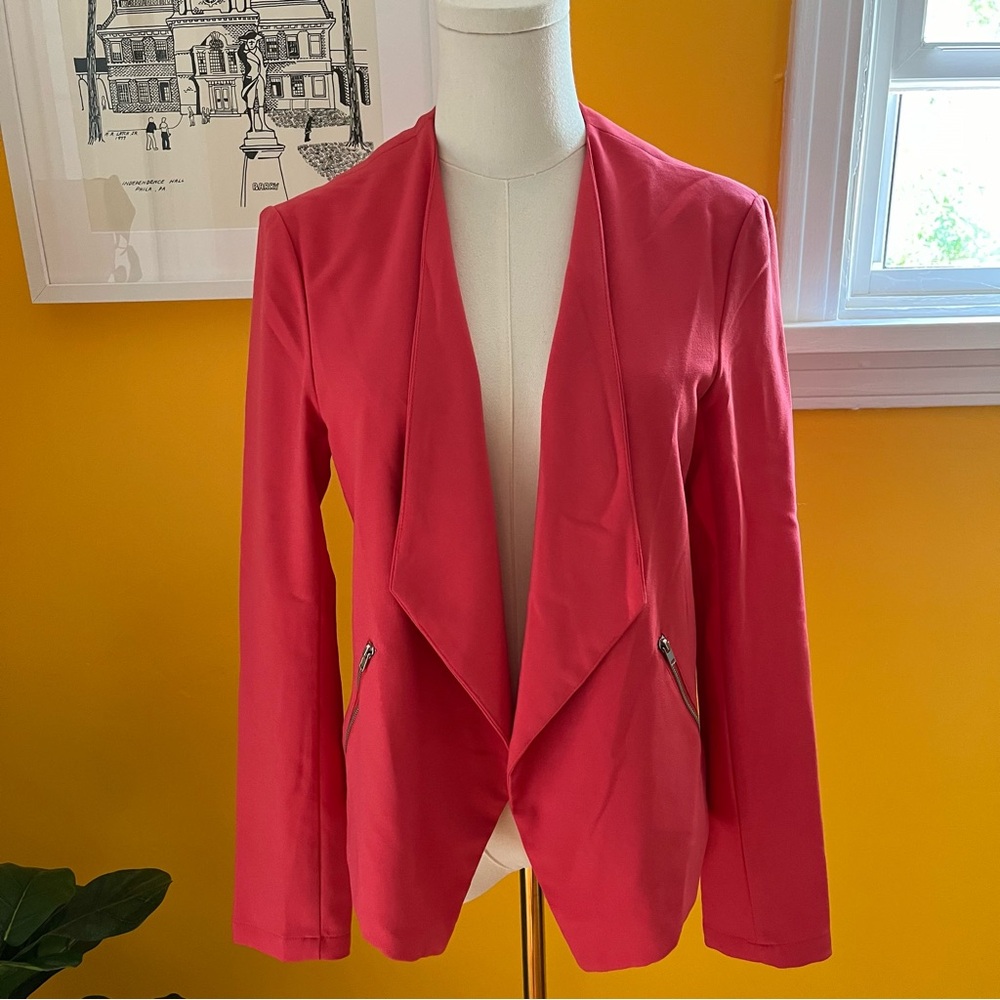 red/pink blazer h&m divided size 10